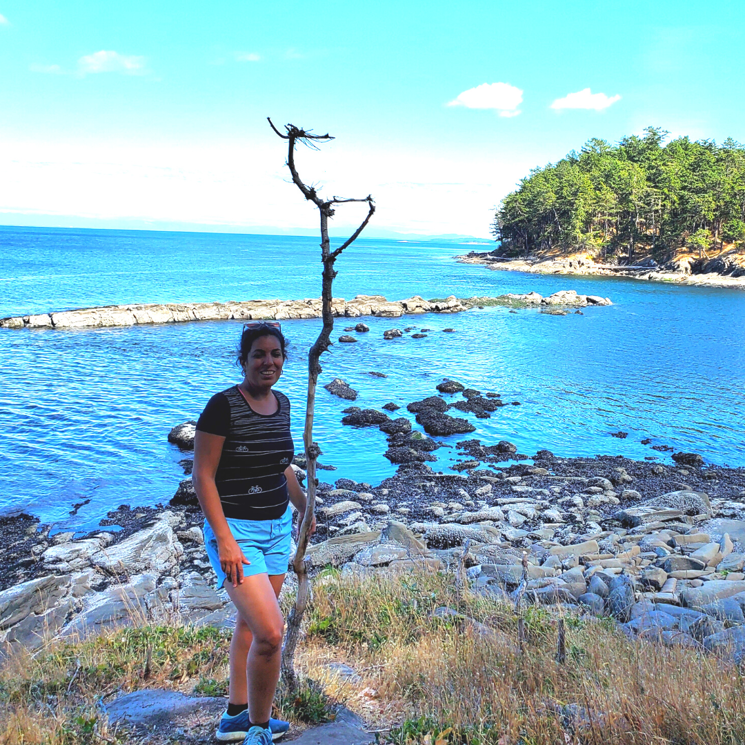 Shirin Kiani pictured during one of her hikes